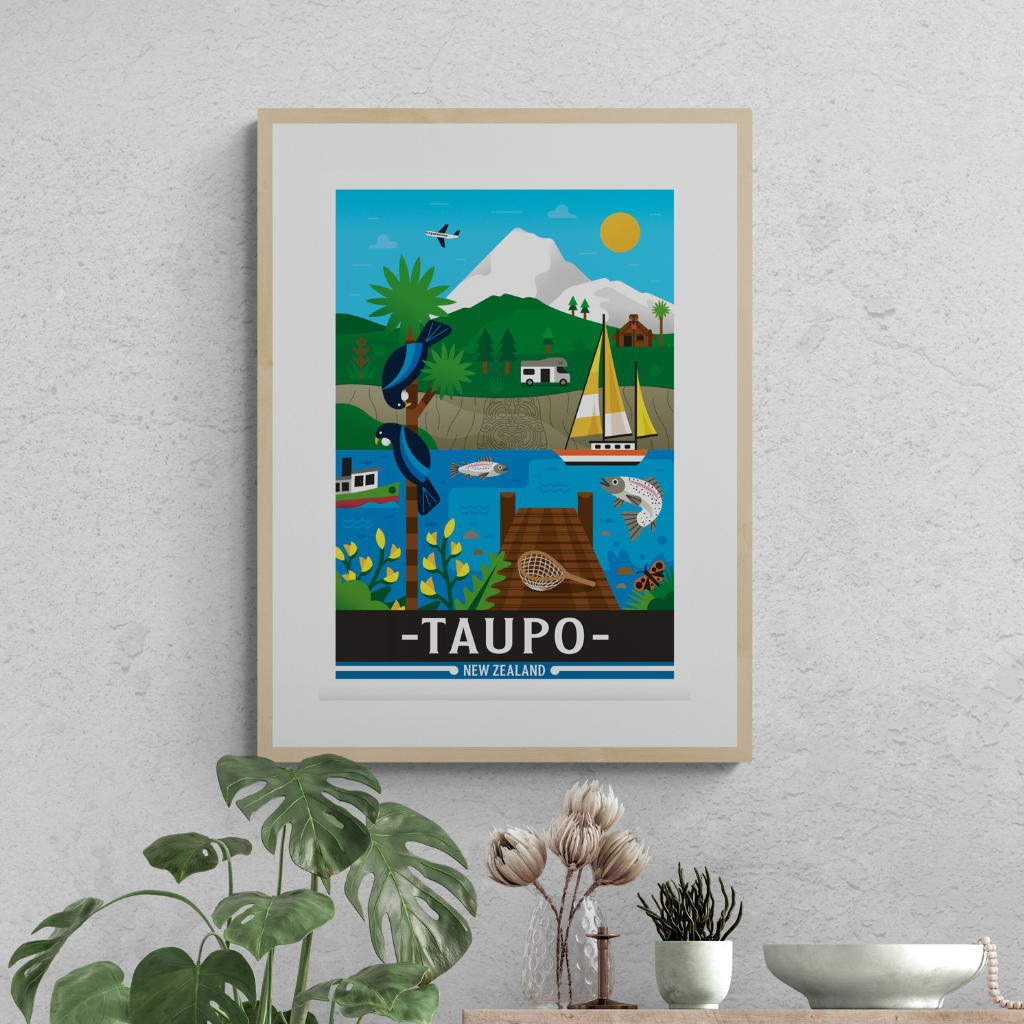 Lake Taupo Art Print Greg Straight Art