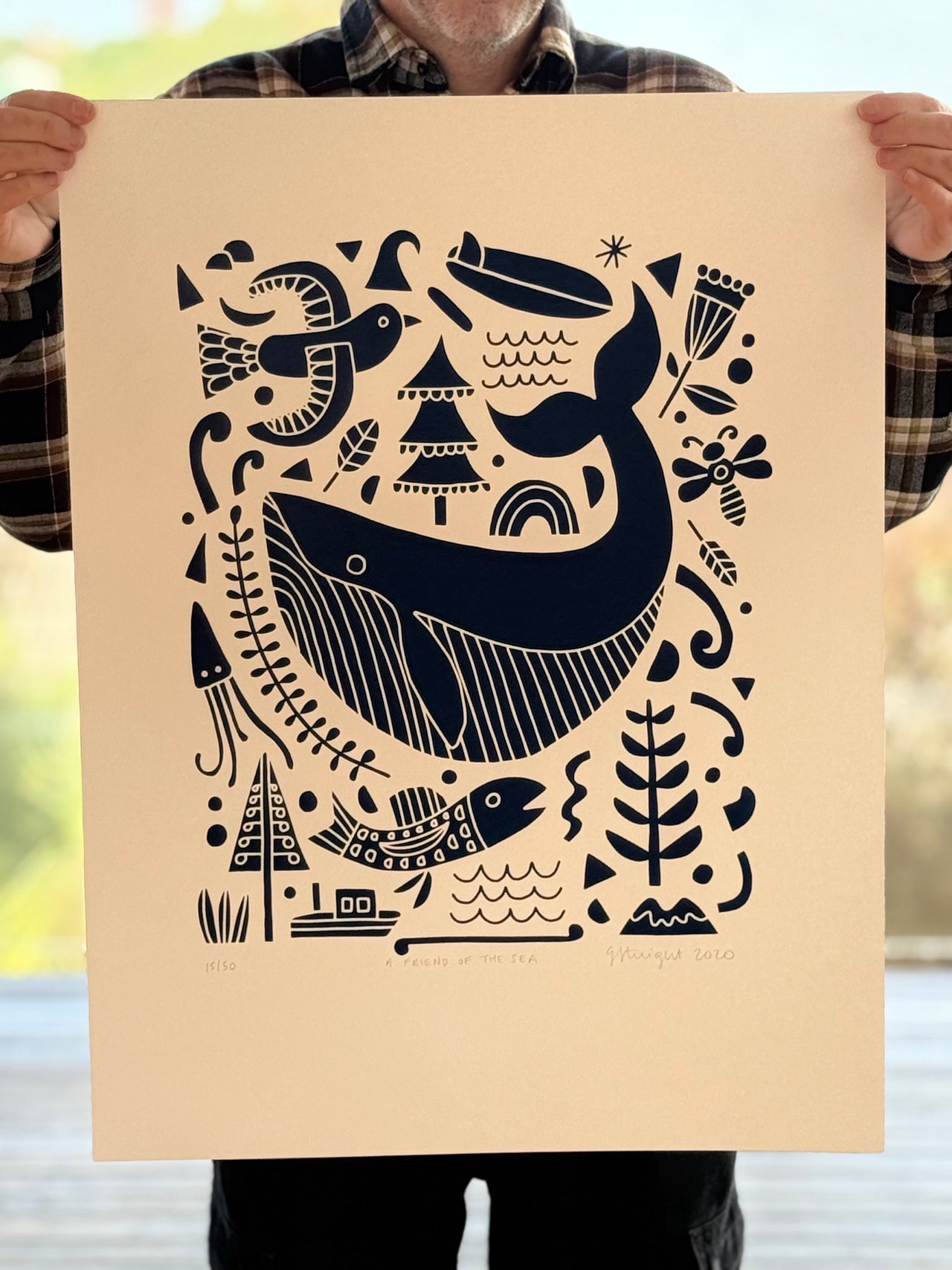 A Friend of the Sea - Limited Edition Screen Print