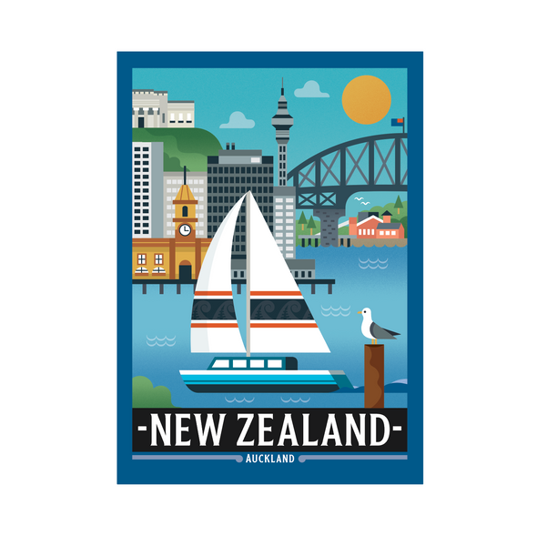 Auckland Tea Towel