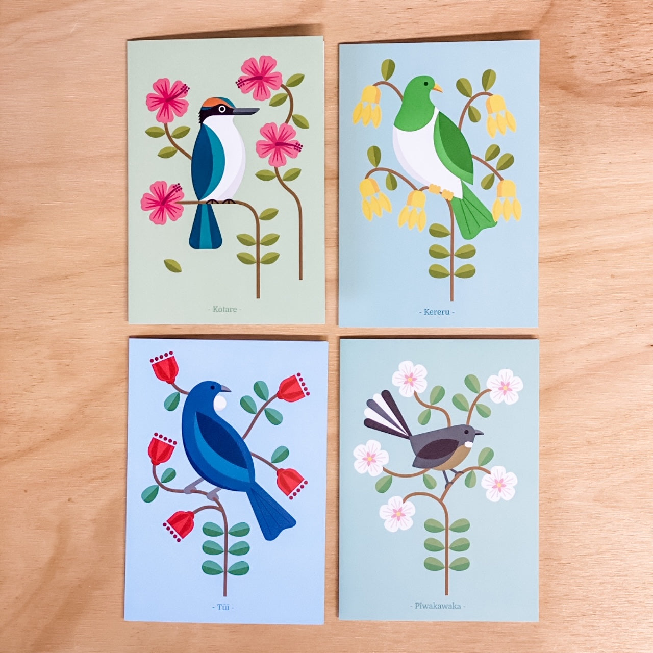 NZ Birds Greeting Cards Set