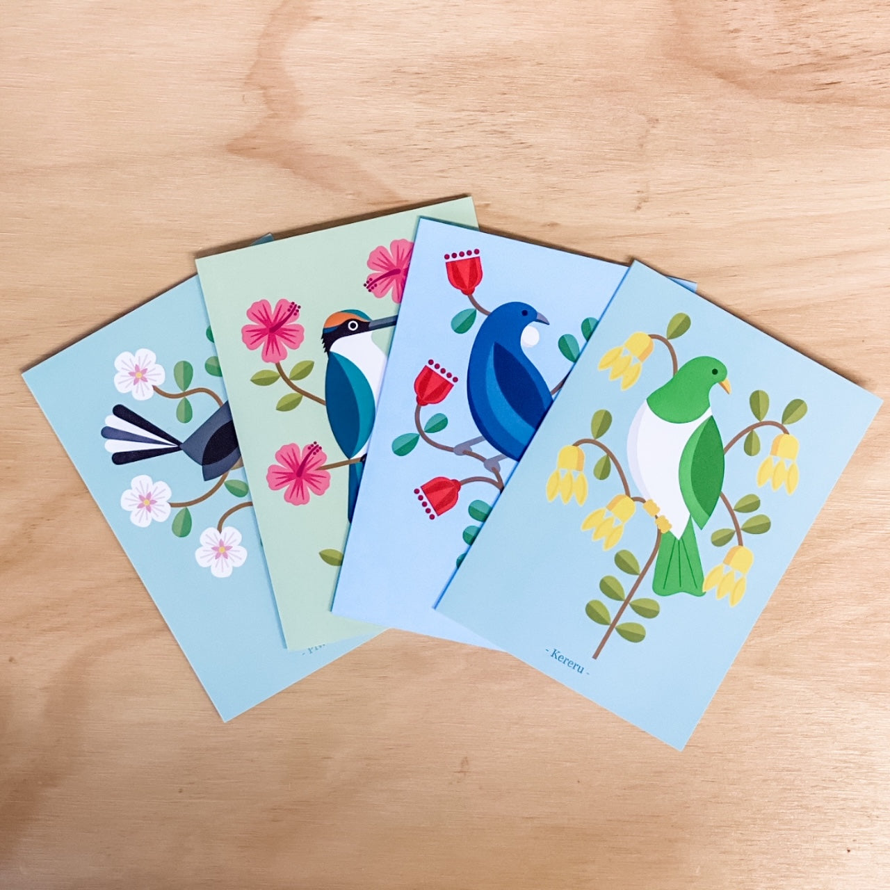 NZ Birds Greeting Cards Set