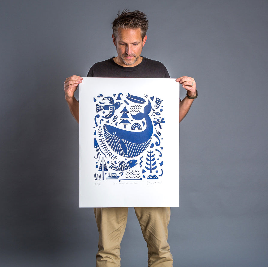 A Friend of the Sea - Screen print