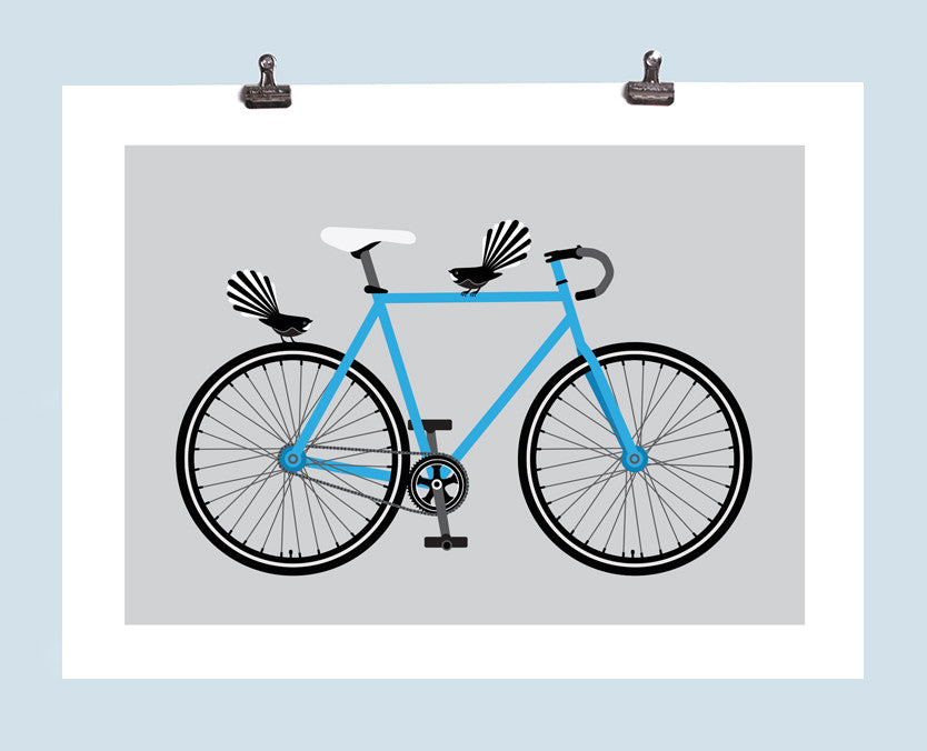 On His Bike