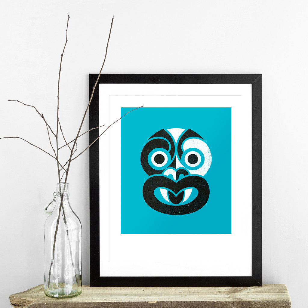 Phantom Tiki Limited Edition Screen Print - Blue