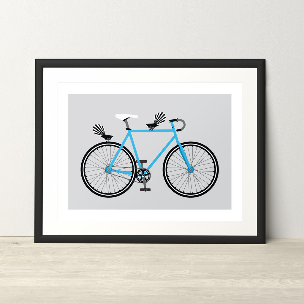 On His Bike