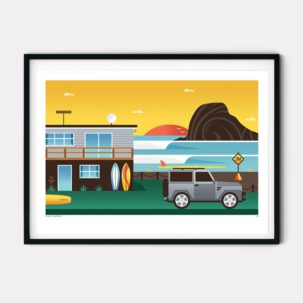 Piha Sunrise - A2