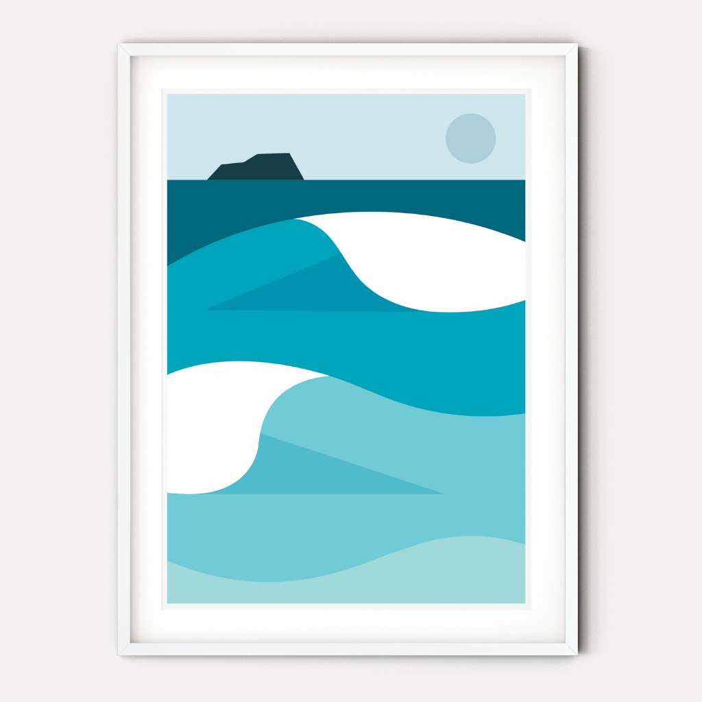 West Coast Waves - Framed